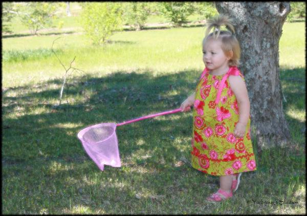 Abi with butterfly net 4/3/11